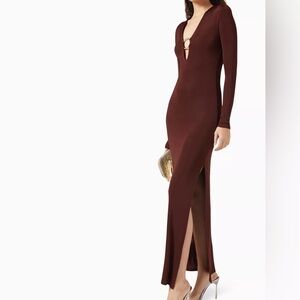 Louisa Ballou Brown Ring Dress